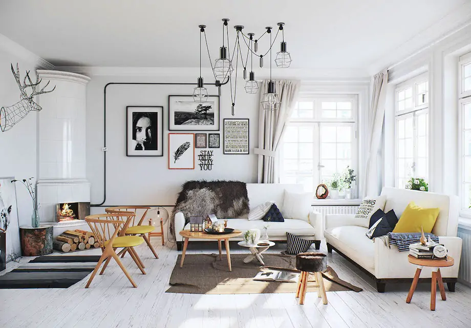 thiết kế nội thất bắc âu