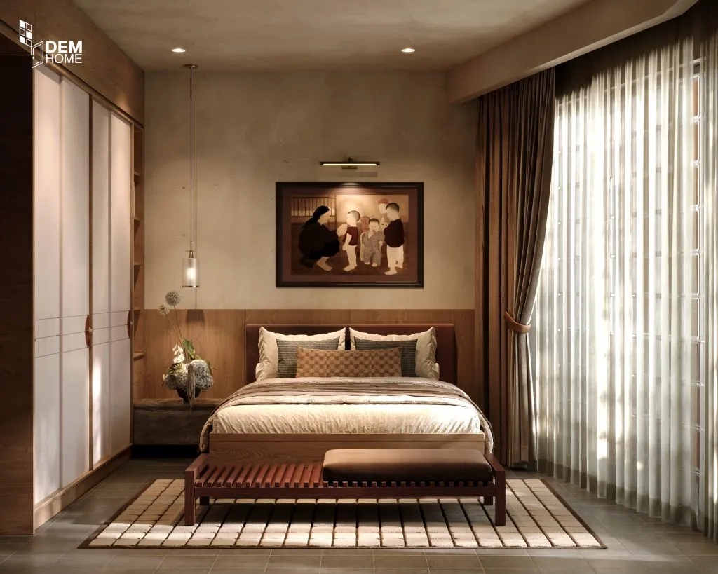 Thiết kế nội thất nhà phố phong cách Mid-Century Modern