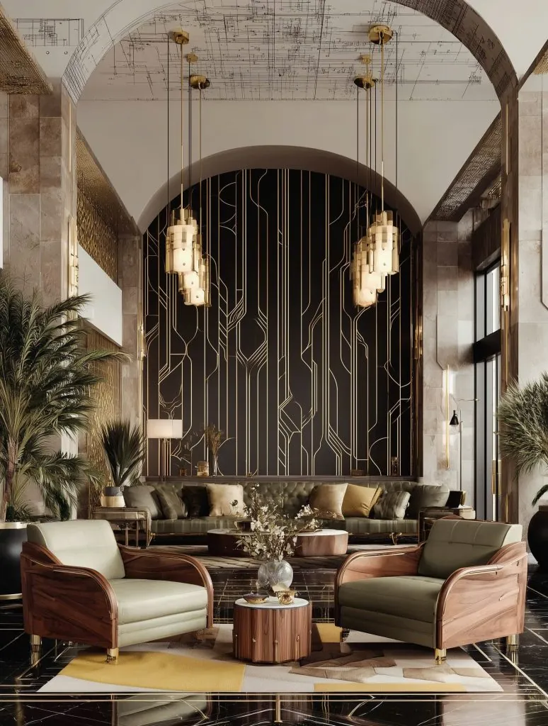 Thiết kế nội thất nhà phố phong cách Art Deco