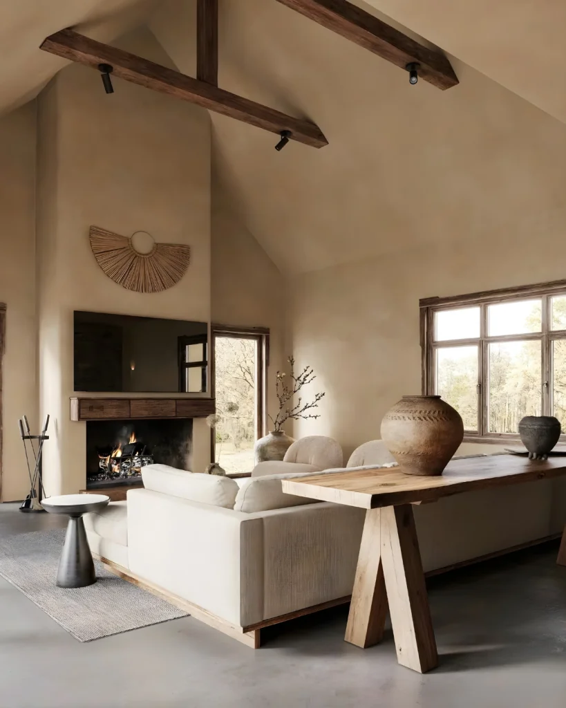 Nội thất nhà phố phong cách Wabi Sabi
