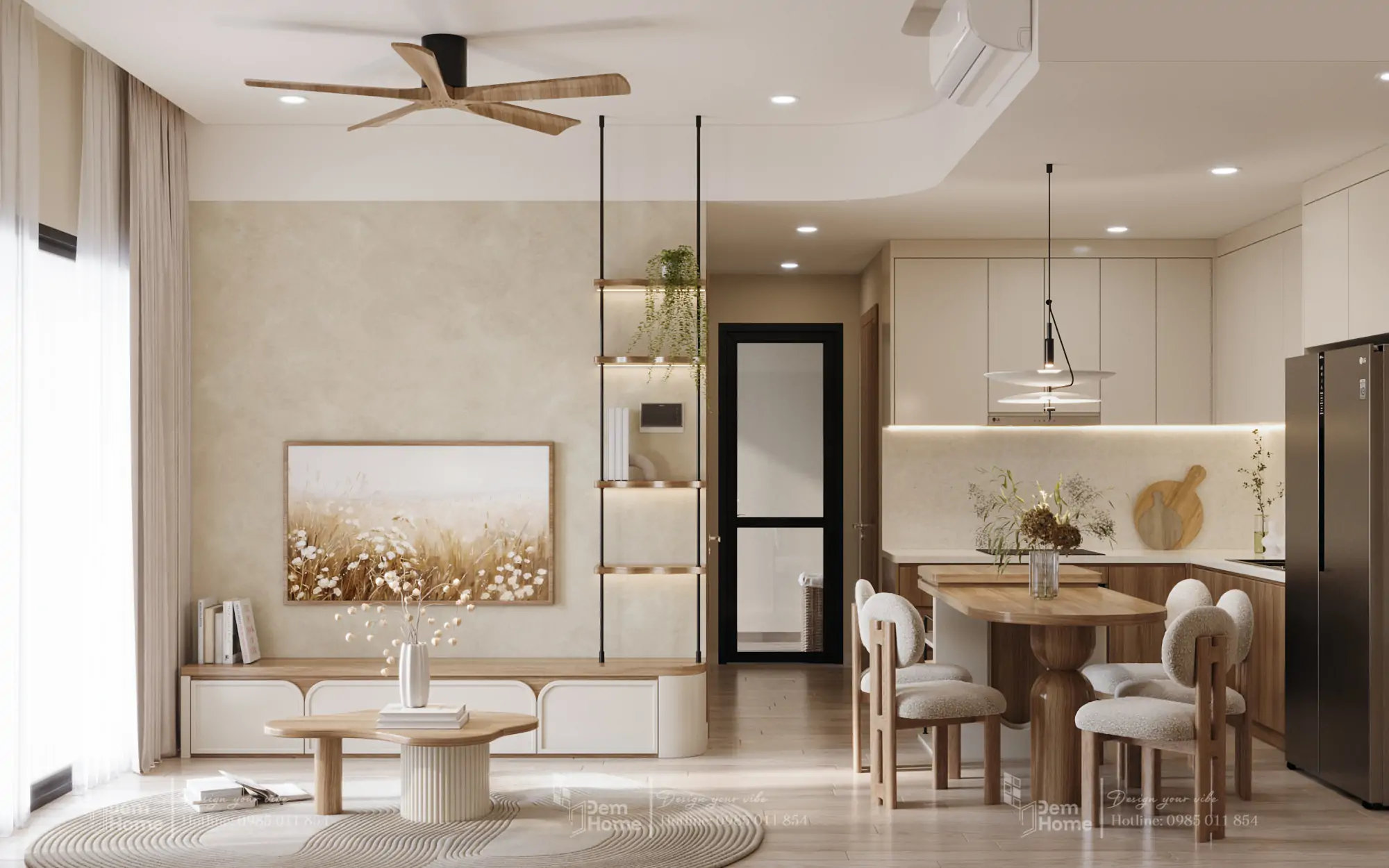 Thiết kế phòng khách Masteri Centre Point