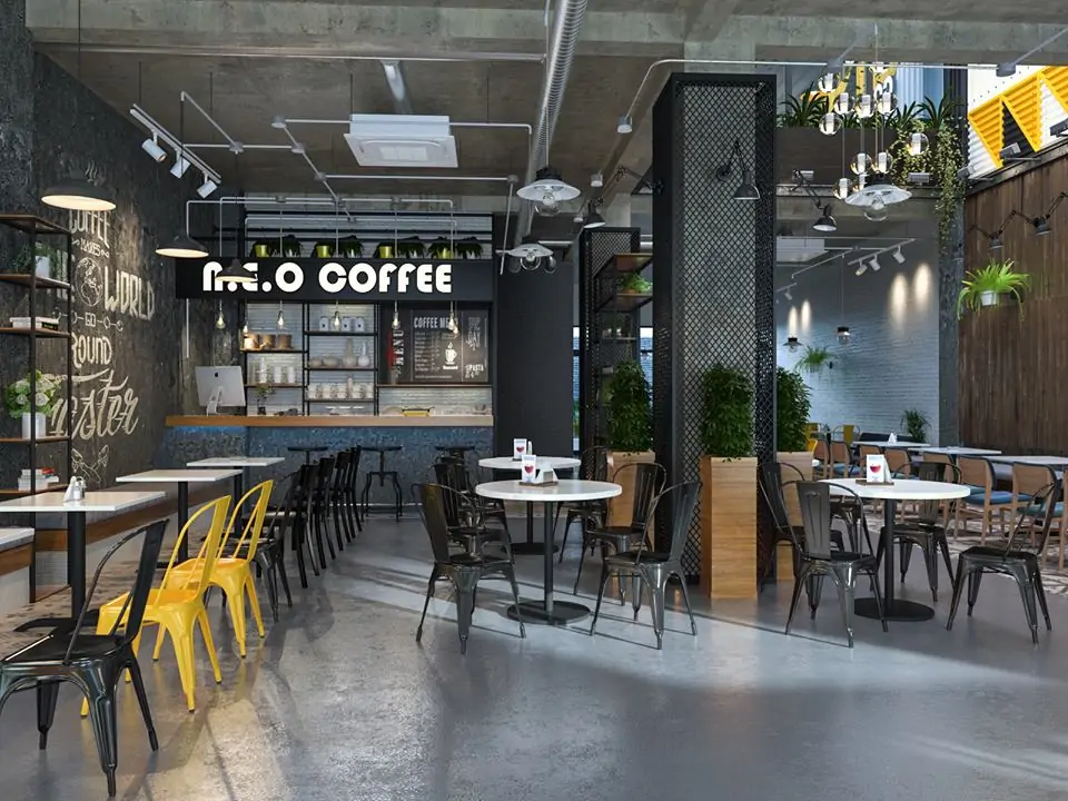 thi công quán cafe 