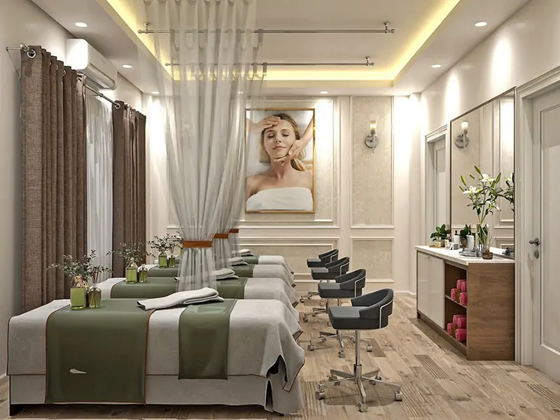 thiết kế thi công nội thất spa trọn gói