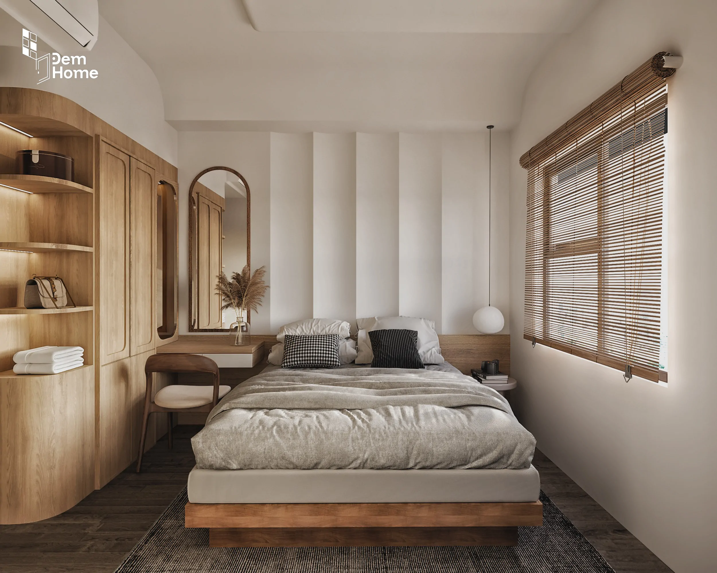 Thiết kế nội thất The Privia 63m2 phòng ngủ
