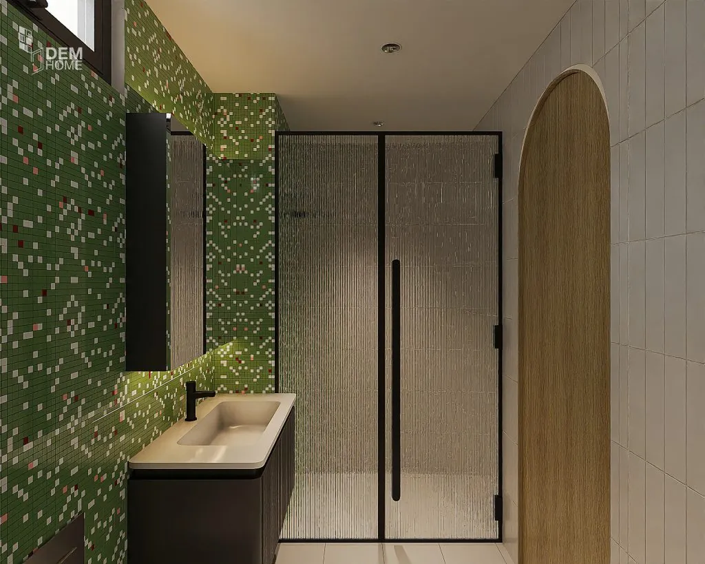 Nội thất nhà vệ sinh chung căn hộ Celesta Rise 3PN