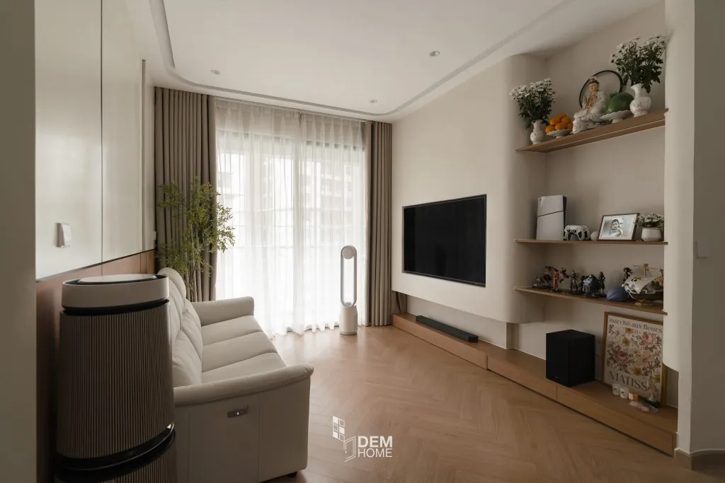 Thiết kế thi công nội thất phòng khách Akari City