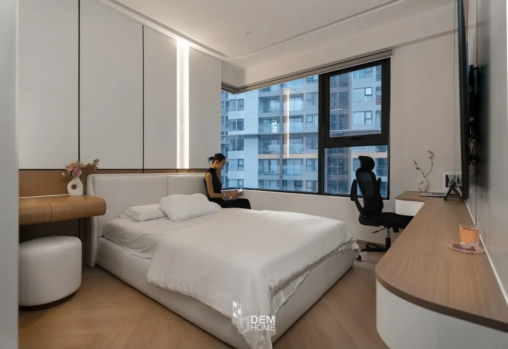 Thiết kế thi công nội thất phòng ngủ Master căn hộ Akari City