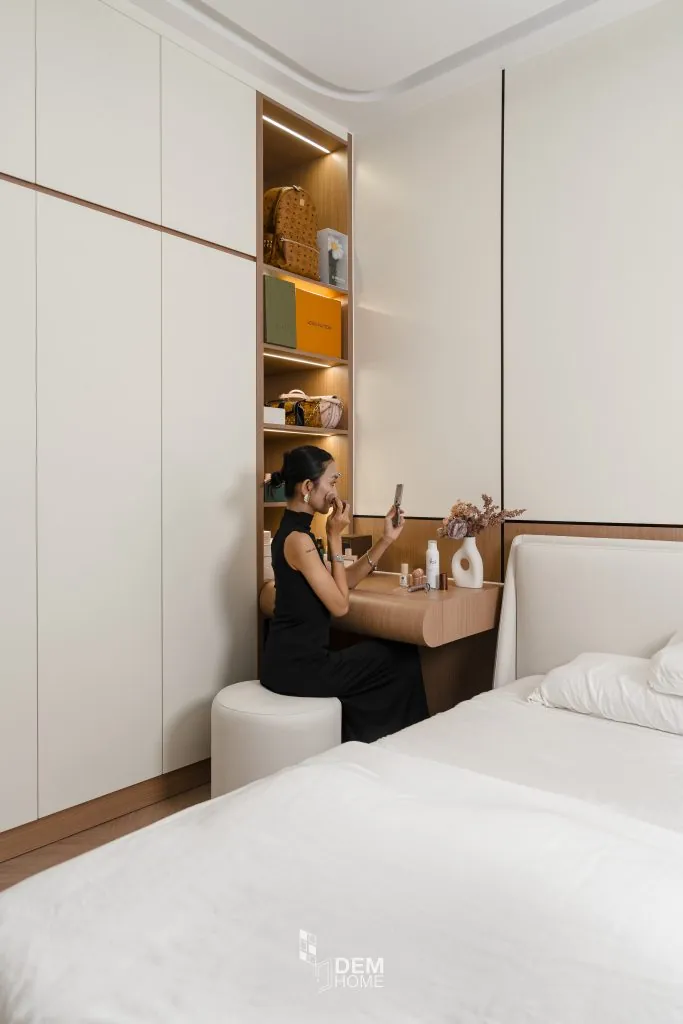 Thiết kế thi công nội thất phòng ngủ Master căn hộ Akari City