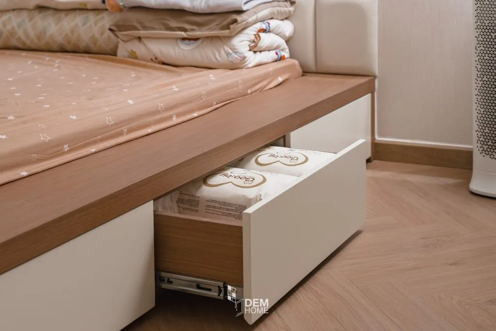 Thiết kế thi công nội thất phòng ngủ nhỏ căn hộ Akari City
