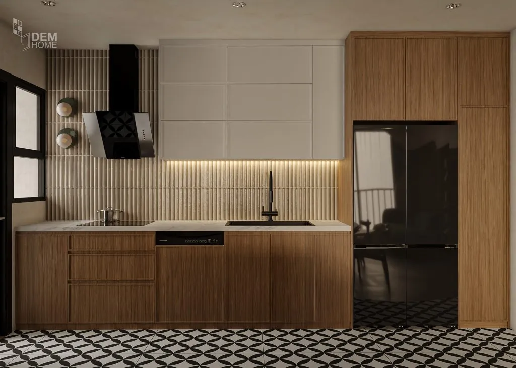 Thiết kế chung cư Celesta Rise 105m2 phòng bếp