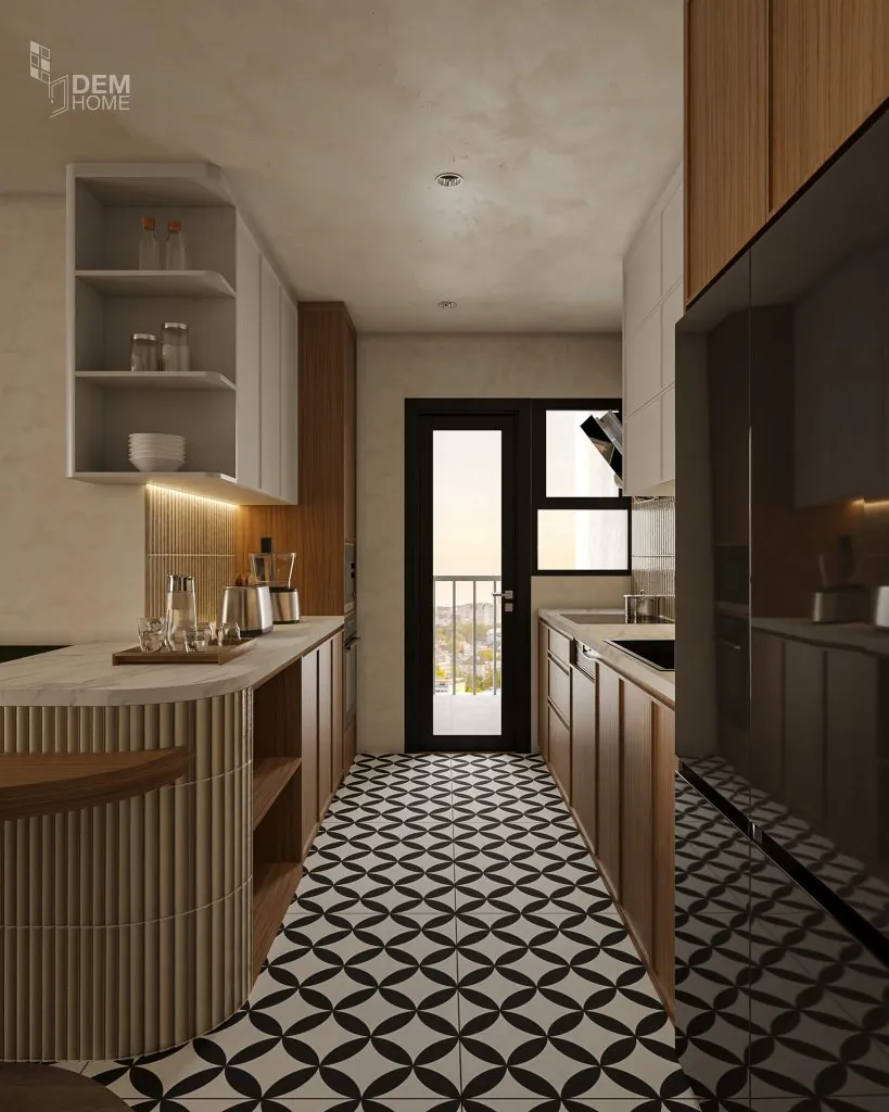 Thiết kế chung cư Celesta Rise 105m2 phòng bếp