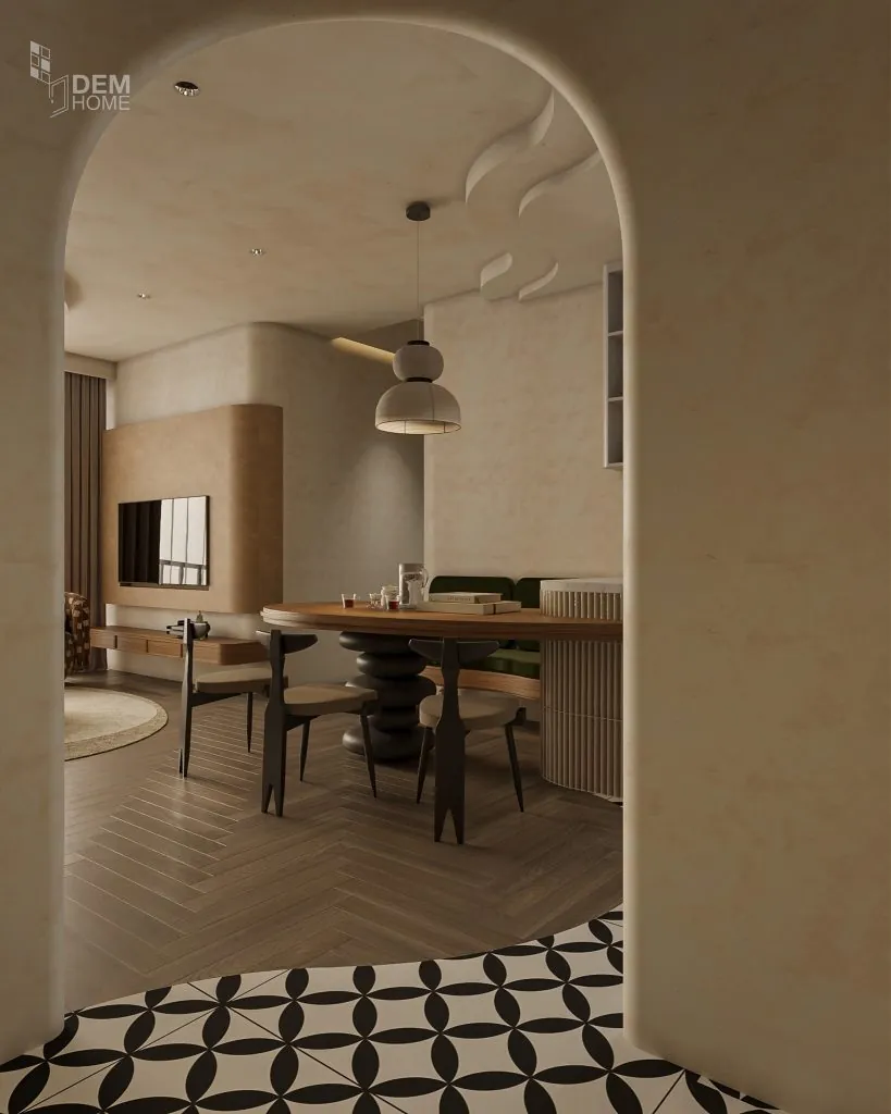 Thiết kế chung cư Celesta Rise 105m2 phòng bếp