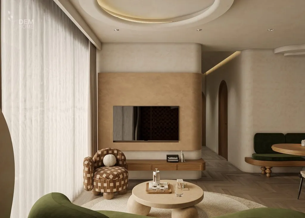 Thiết kế chung cư Celesta Rise 105m2 phòng khách