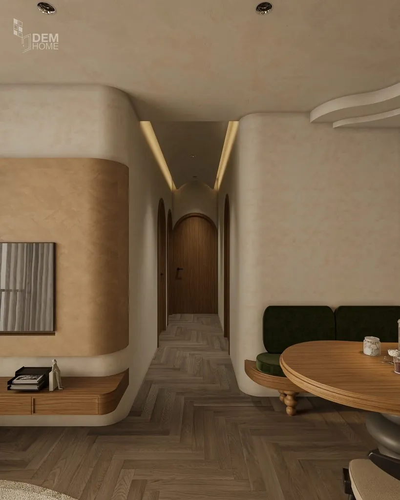 Thiết kế không gian lỗi đi chung cư Celesta Rise 105m2