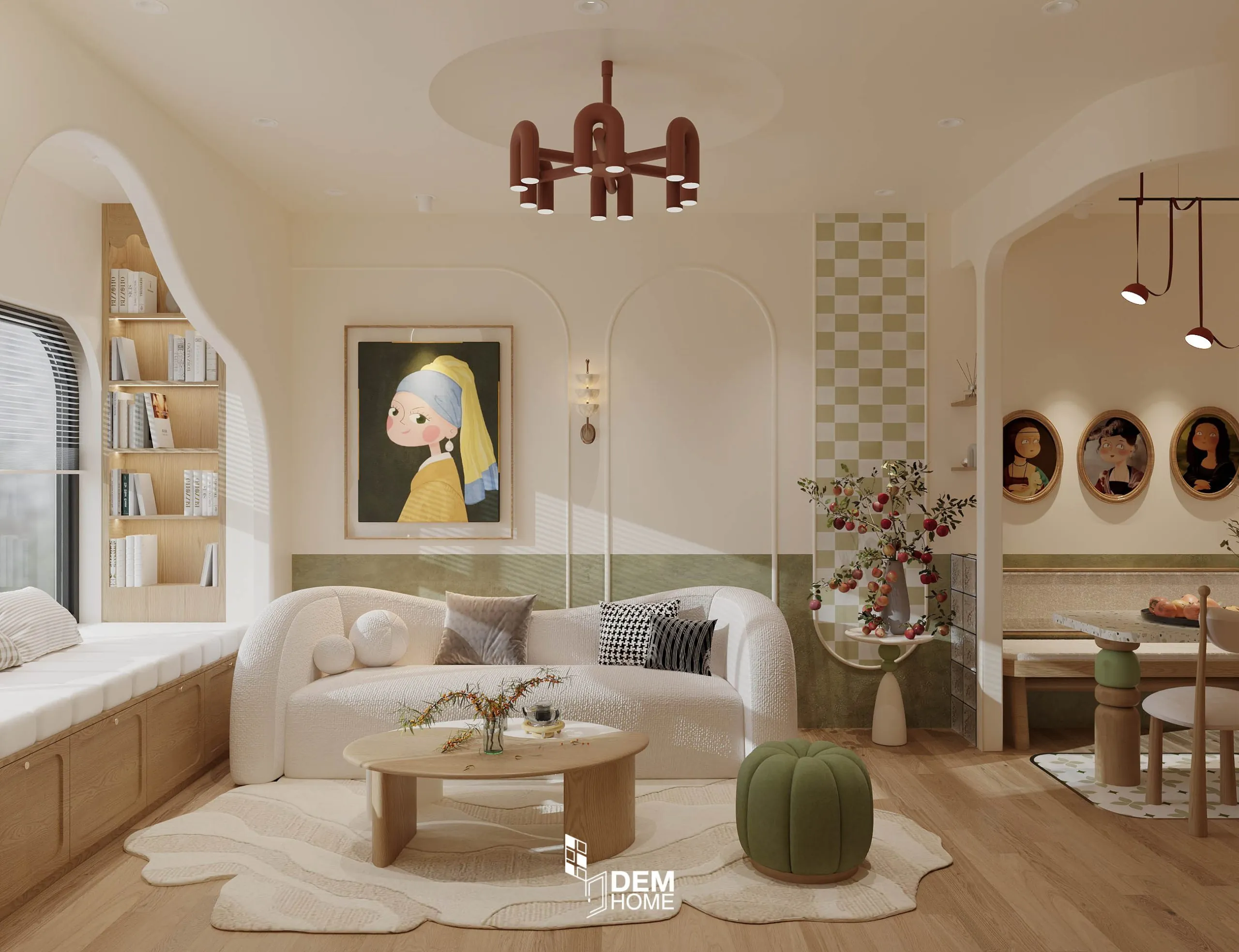 Thiết kế chung cư scandinavian 70m2