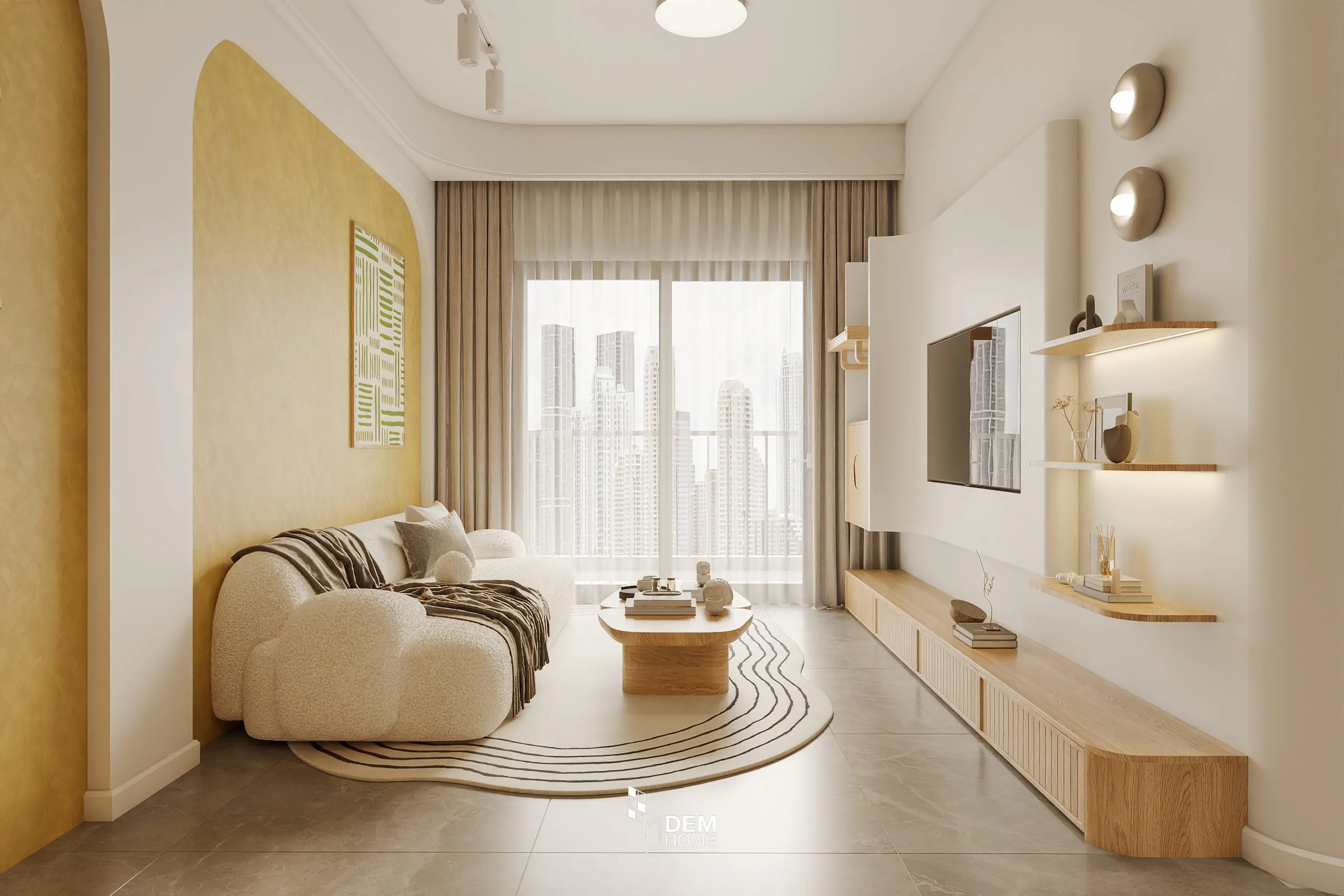 Thiết kế căn hộ Privia 65m2