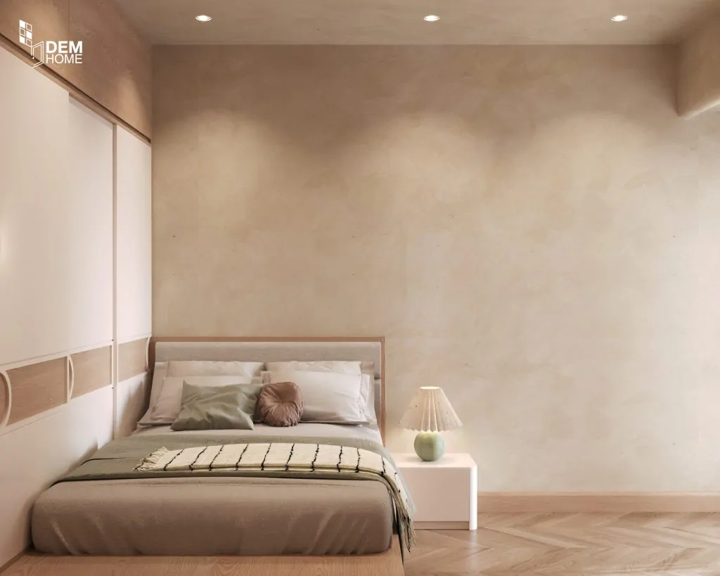 Hình 3D dự án thiết kế căn hộ Akari City 61m2