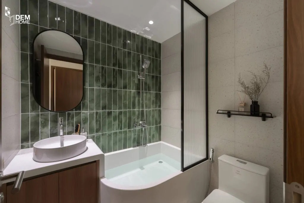 Thi công căn hộ The Privia 65m2 phòng tắm