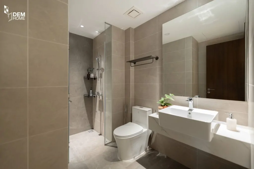 Thi công nhà vệ sinh căn hộ The Privia 65m2
