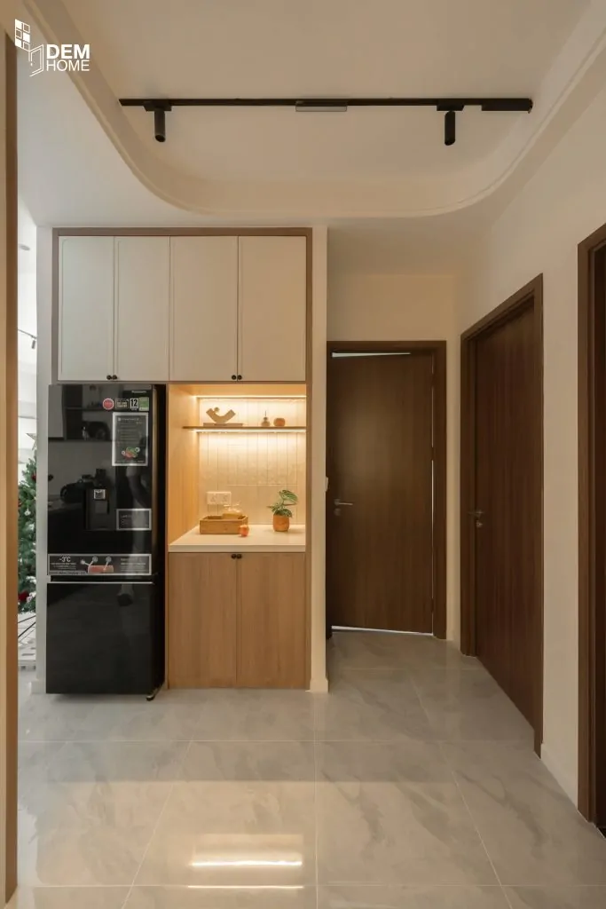Thi công nội thất phòng bếp căn hộ The Privia 65m2