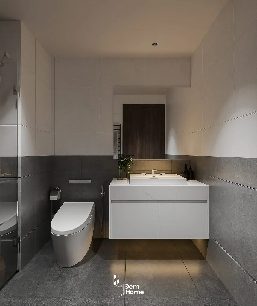 Thiết kế căn hộ Beverly 70m2 nhà vệ sinh