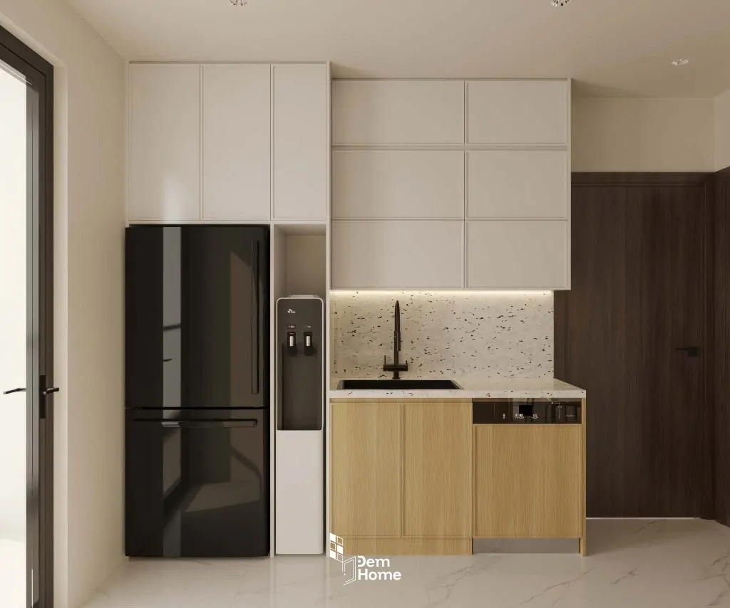 Thiết kế căn hộ Beverly 70m2 phòng bếp
