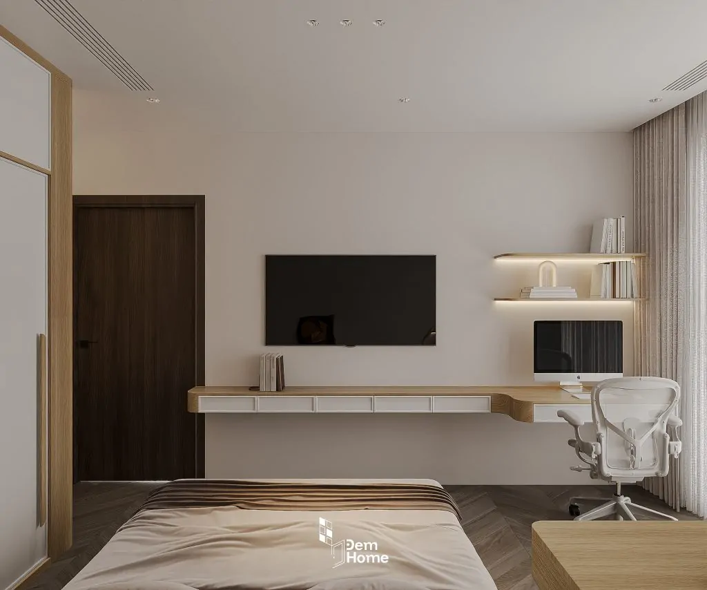 Thiết kế căn hộ Beverly 70m2 phòng ngủ master