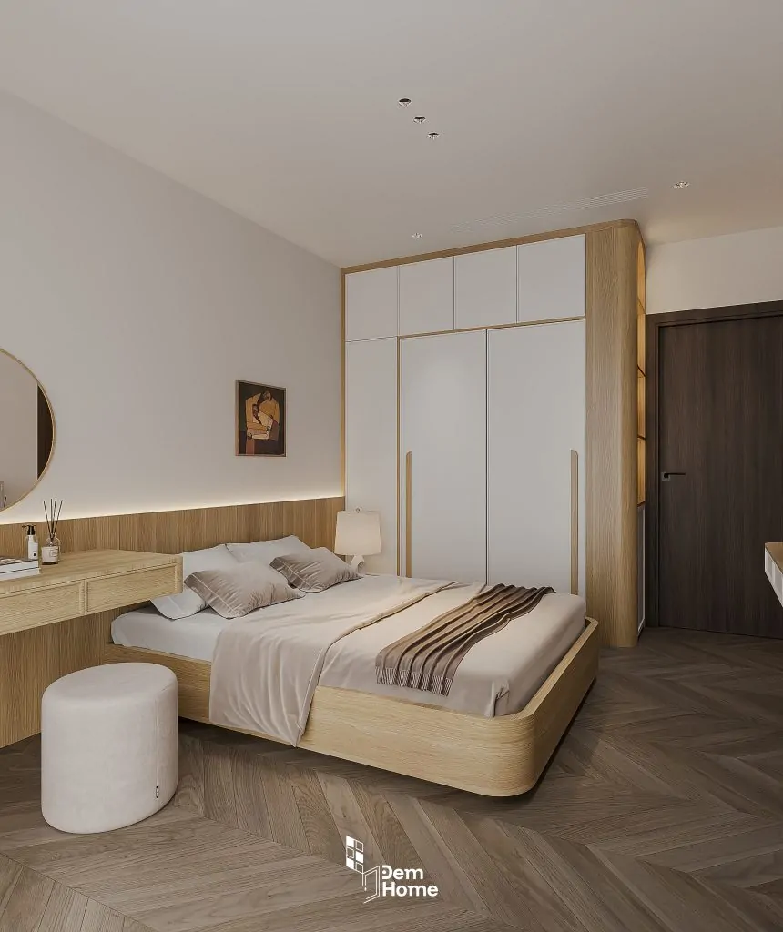 Thiết kế căn hộ Beverly 70m2 phòng ngủ master
