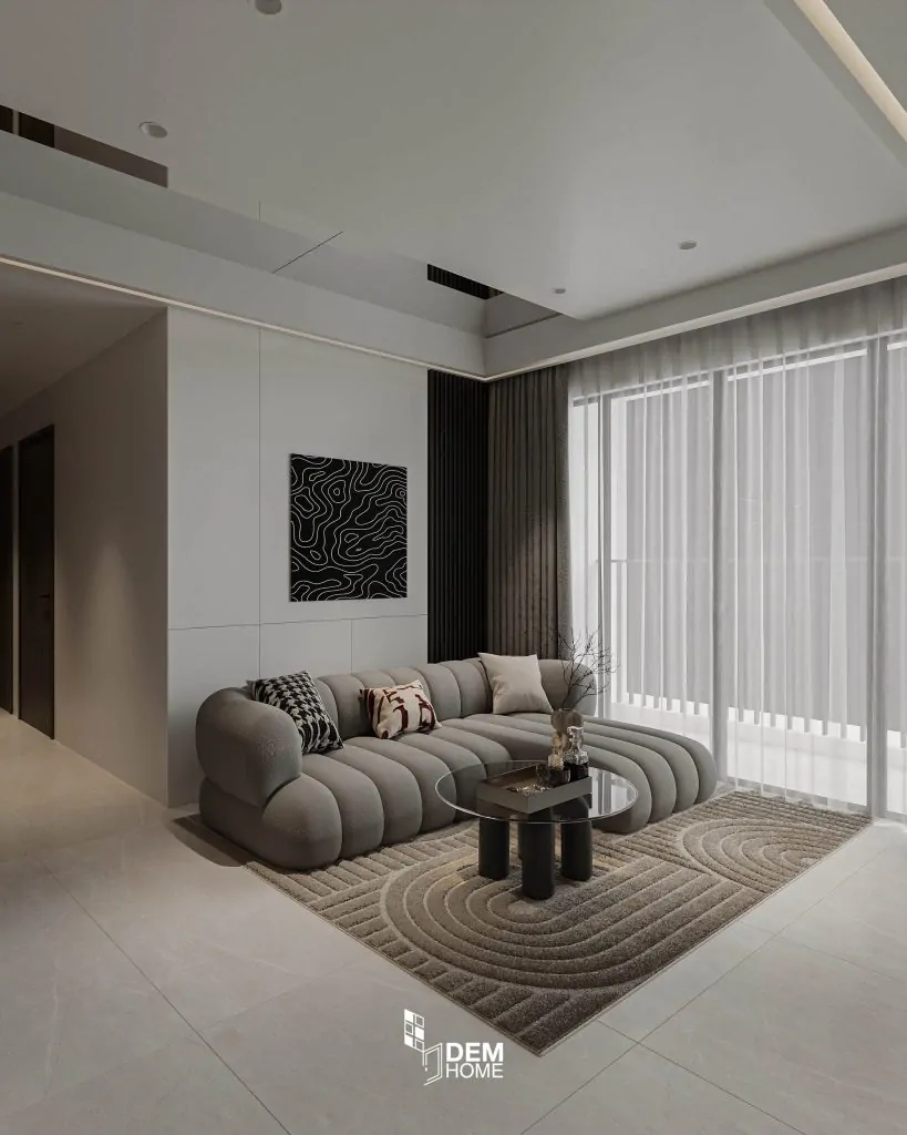 Thiết kế căn hộ Celesta Rise 85m2 phòng khách