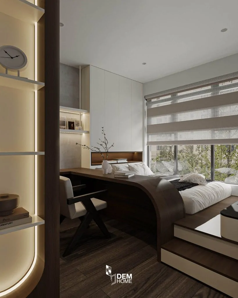 Thiết kế căn hộ Celesta Rise 85m2 phòng ngủ nhỏ