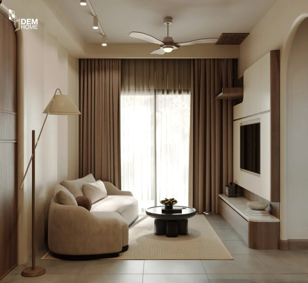 Thiết kế căn hộ The Privia 64m2