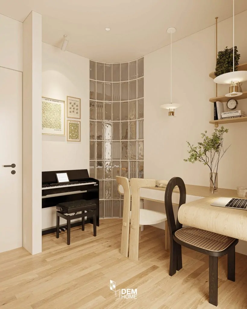 Thiết Kế Căn Hộ Aurora Residences 76m2 phòng làm việc