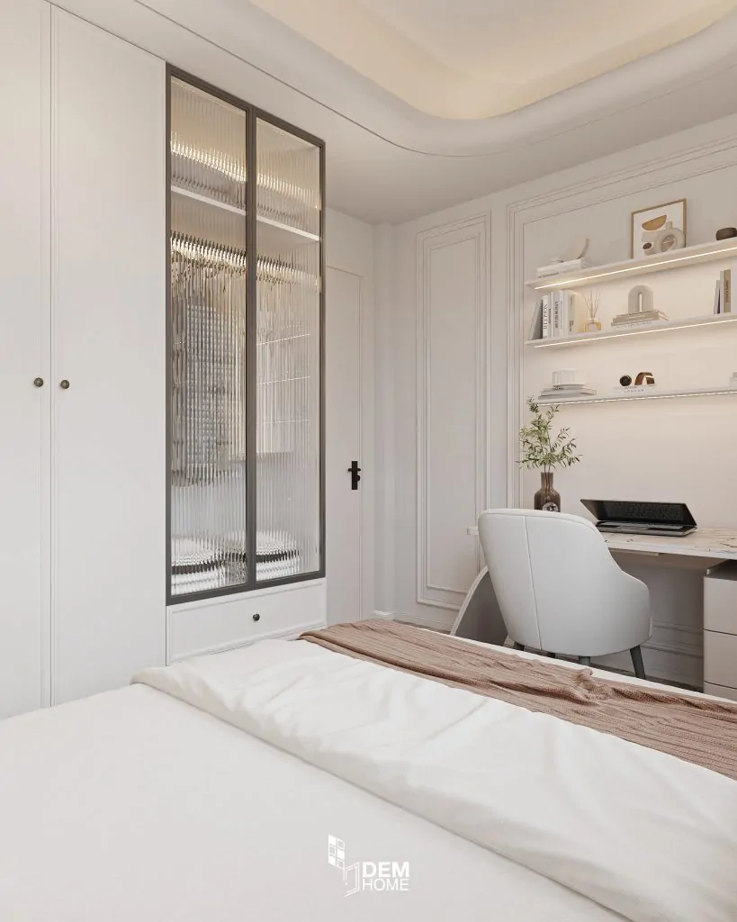 Thiết kế nhà cấp 4 mái nhật 140m2 phòng ngủ