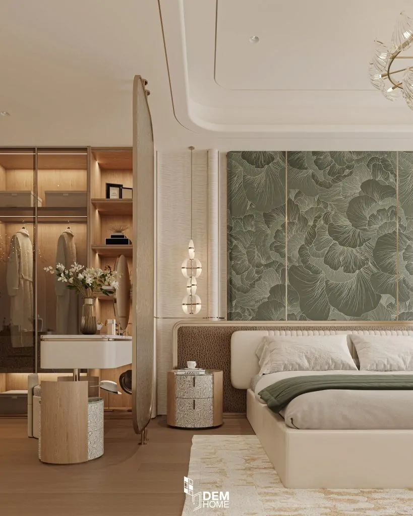 Thiết kế nội thất căn hộ Belleza 196m2 phòng ngủ