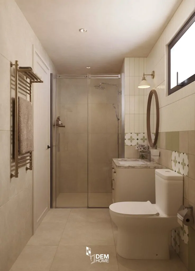 Thiết kế nội thất Celesta Rise 80m2 nhà vệ sinh chung