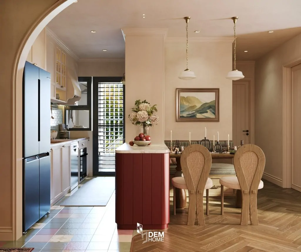 Thiết kế nội thất Celesta Rise 80m2 phòng bếp