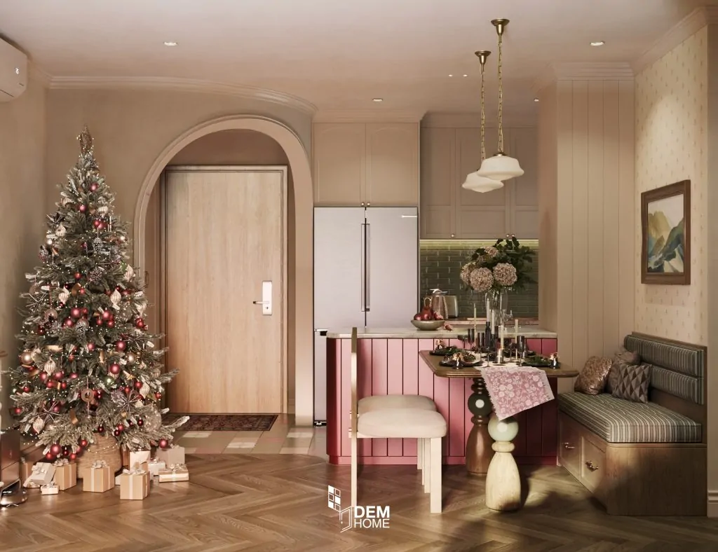 Thiết kế nội thất Celesta Rise 80m2 phòng bếp