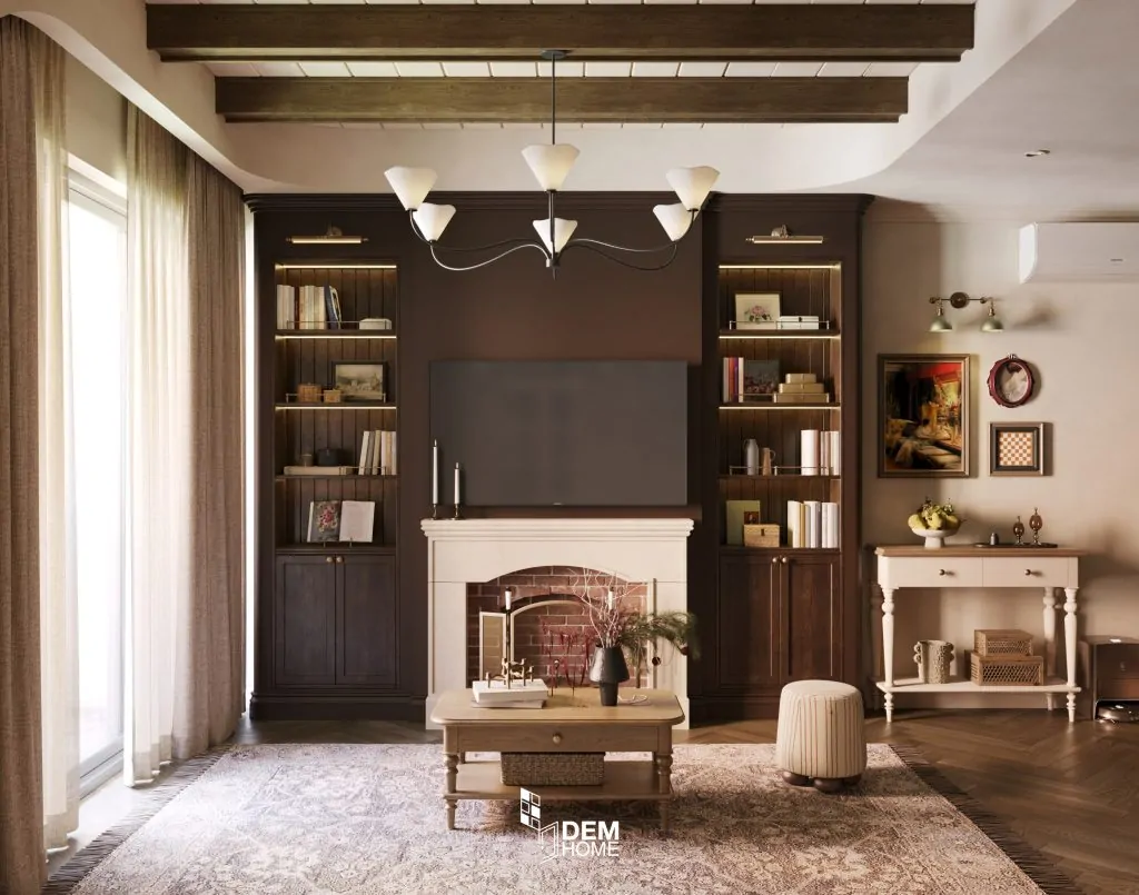Thiết kế nội thất Celesta Rise 80m2 phòng khách