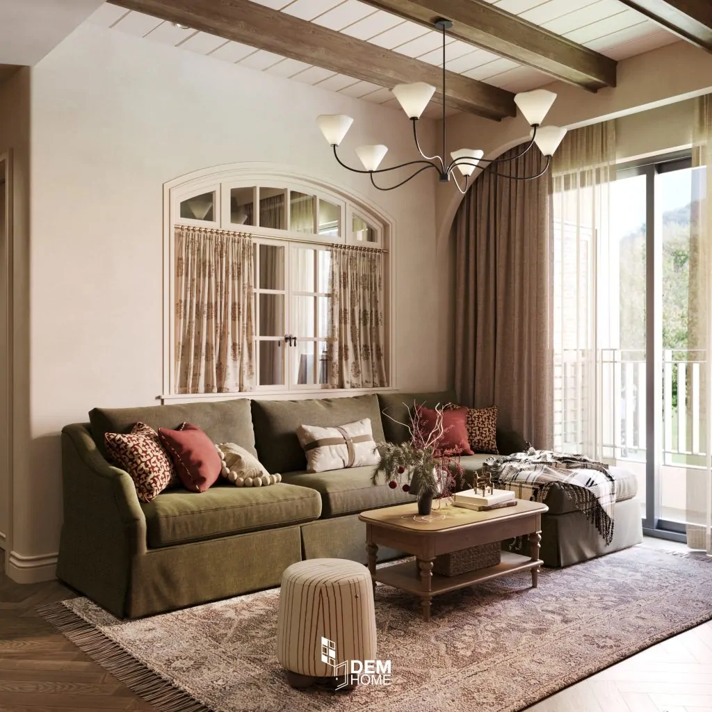 Thiết kế nội thất Celesta Rise 80m2 phòng khách
