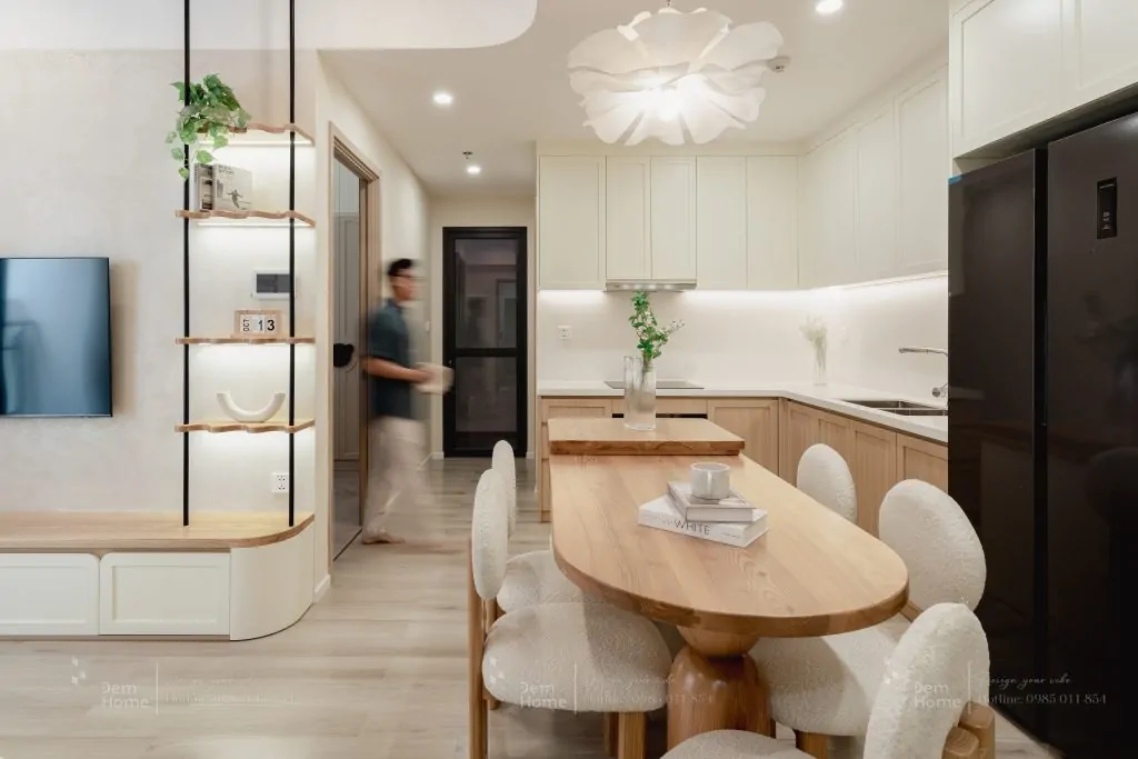 Nội thất masteri centre point 68m2 phòng bếp