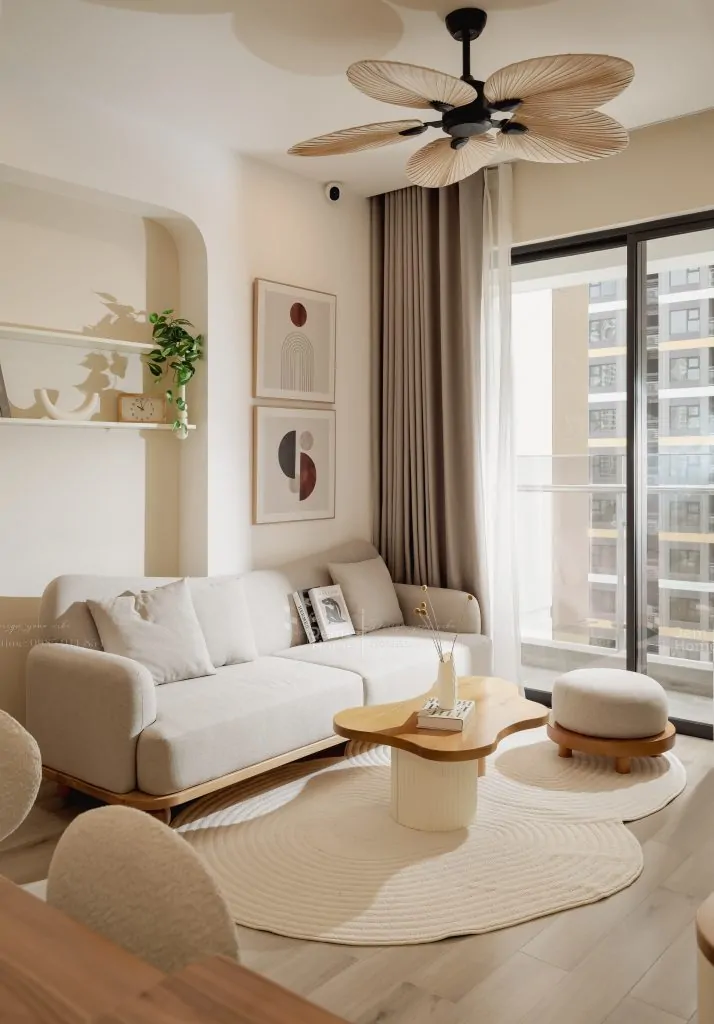 Nội thất masteri centre point 68m2 phòng khách