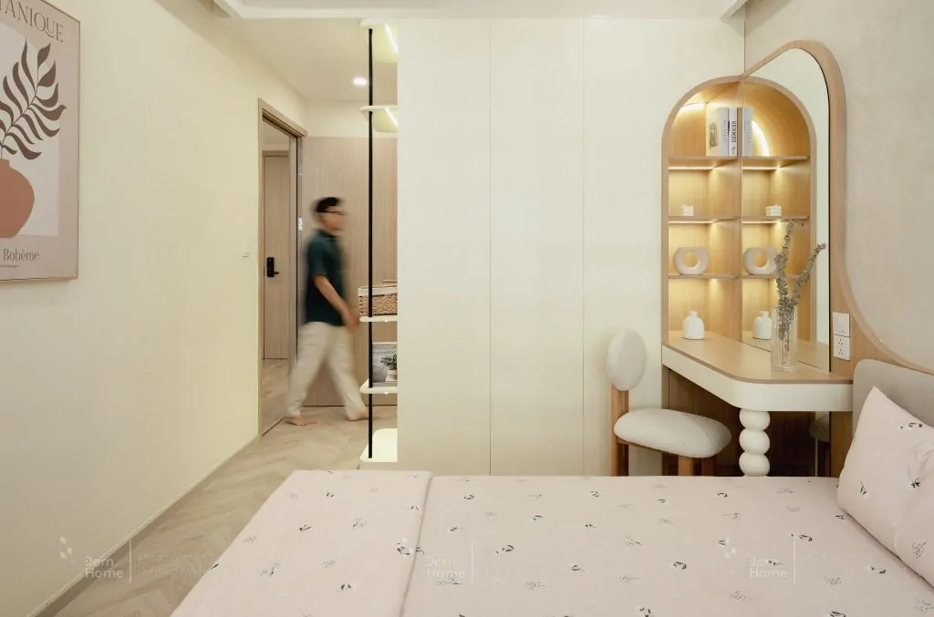 Nội thất masteri centre point 68m2 phòng ngủ master