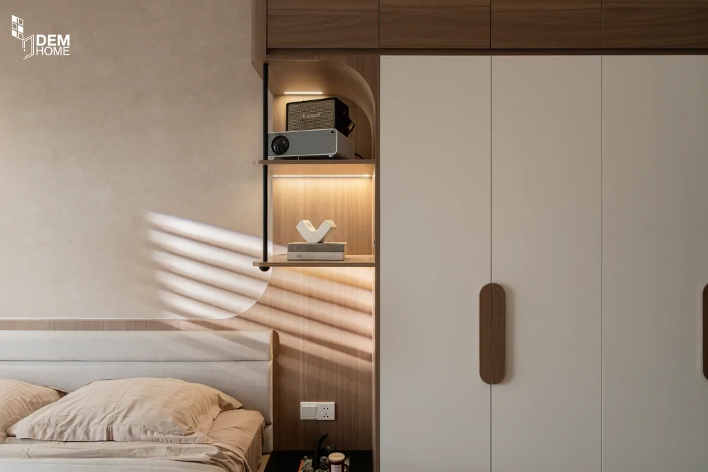 Thi công nội thất The Privia Khang Điền 64m2 phòng ngủ