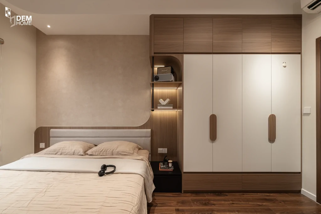 Thi công nội thất The Privia Khang Điền 64m2 phòng ngủ