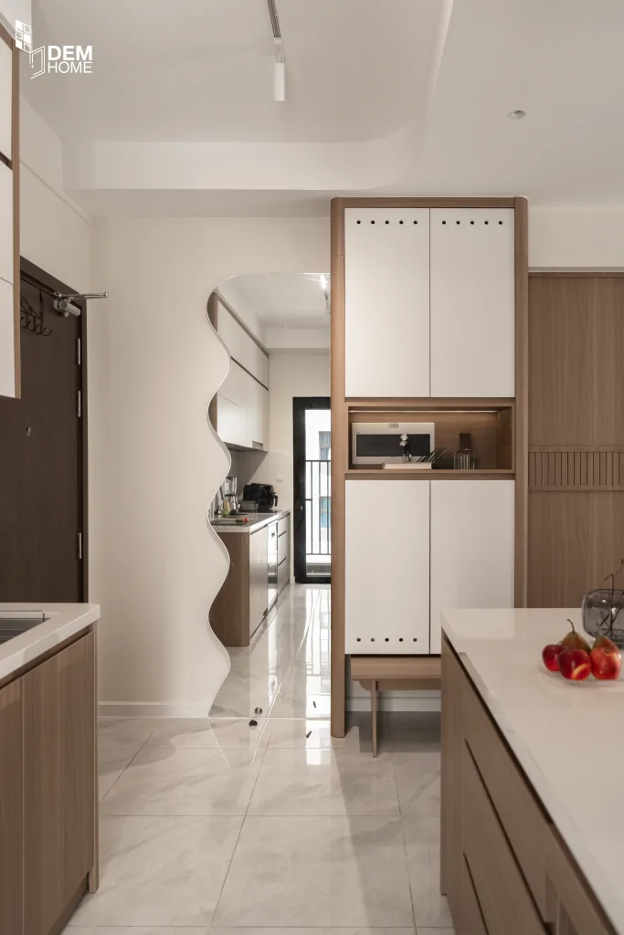 Thi công nội thất The Privia Khang Điền 64m2 tủ quần áo