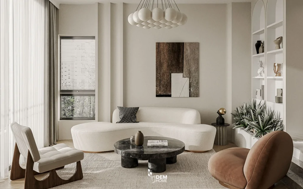Phụ kiện nghệ thuật được sử dụng trong không gian Parisian