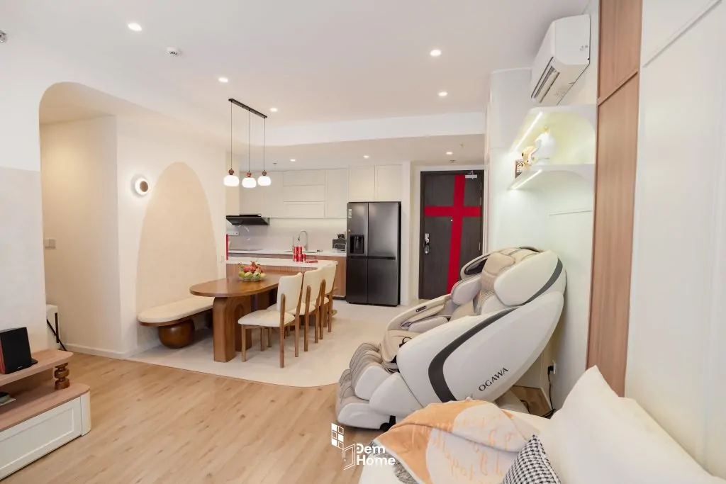 Thi công nội thất căn hộ Celesta Rise 95m2 không gian chung