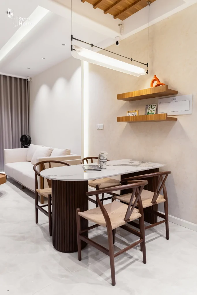 Thi công Nội thất The Privia Khang Điền 60m2 bàn ăn