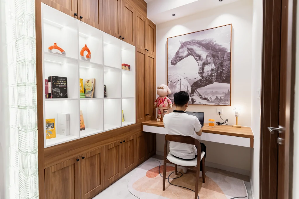 Thi công Nội thất The Privia Khang Điền 60m2 khu vực làm việc