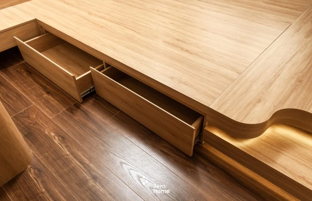 Thi công Nội thất The Privia Khang Điền 65m2 ngắn kéo ẩn giường